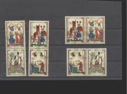 Liechtenstein Gest Und ** 527-530 Einzelmarken Aus Block 8 Minnesänger - Used Stamps