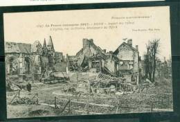 La France Reconquise 1917 - Roye - Aspect Des Ruines , L'église Rue St-pierre, Boulevard Du Nord   - Uu27 - Roye
