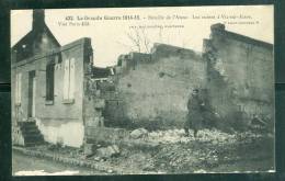 La Guerre 1914/15 - Bataille De L'aisne  - Les Ruines à Vic Sur Aisne ( Pelurage Sur Un Bord )- Uu48 - Vic Sur Aisne