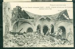 La France Reconquise ( 1917 ) - Roye - L'église Détruite Par Les Vandales - Intérieur De La Nef  - Uu69 - Roye