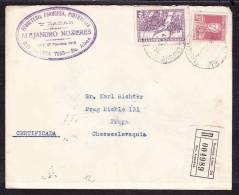 E-AMER-25 LETTER FROM ARGENTINA TO CHECOSLOVAQUIA 19.03.1931 - Lettres & Documents