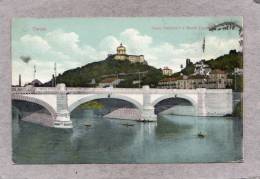 38519     Italia,    Torino -  Ponte  Umberto I E  Monte  Cappucini,  VGSB  1913 - Pontes