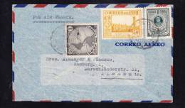 E-AMER-70 LETTER FROM PERU TO GERMANY HAMBURG  21.10.1937 - Perù