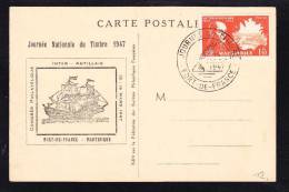 E-AMER-75 POST CARD FROM  MARTINIQUE 15-03.1947 - Cartas & Documentos