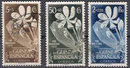 Guinea U 314/316 (o) Flora. 1952 - Guinea Española
