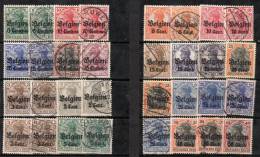 P001.-. GERMANY-BELGIUM - 1914-18 OCCUPATION STAMPS . MNH / MH / USED. SC # :N2 // N19 - Zone Belge