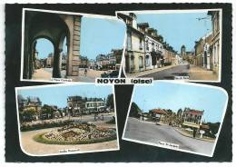Delcampe - Cpsm: 60 NOYON (ar. Compiègne) Multivues (Pl. Centrale, Traction, Pl. St Jacques, Rue De Paris, Voitures) - Noyon