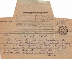 Télégramme Calvados Saint-Pierre-sur-Dives 1927 - Telegraaf-en Telefoonzegels