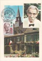 FRANCE Poste 1824 Carte FDC Premier Jour Albert SCHWEITZER GABON NOBEL KAYSERSBERG 01 - Albert Schweitzer