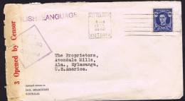 1942  Censored Letter To USA  SG 207 - Brieven En Documenten