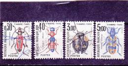 FRANCE    1983  Taxe  Y.T.  N° 109  à  112  Oblitéré - 1960-.... Oblitérés