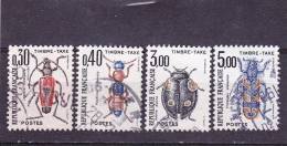 FRANCE  1983  Taxe  Y.T.  N° 109  à  112  Oblitéré - 1960-.... Afgestempeld