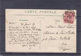 Monaco - Carte Postale De 1907 - Oblitération Vintimille - Nice - Covers & Documents