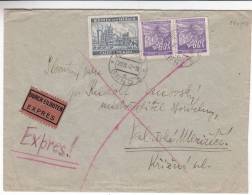 Industrie - Feuilles - Fleurs - Bohème & Moravie - Lettre Exprès De 1942 - Storia Postale