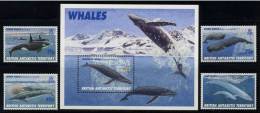 BAT British Antarctic Teritory 1996 Wale- Mi. 250-53+ Bl.4 - MNH (**) - Ungebraucht