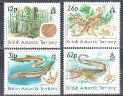BAT British Antarctic Territory 1990 Dinosaurs - Mi 173-76 - MNH (**) - Ungebraucht