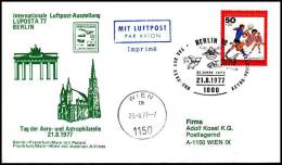 Austria 1977, Airmail Cover Berlin - Wien, International Airmail Exhibition "LUPOSTA 77" - Autres & Non Classés
