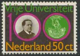 Nederland Netherlands Pays Bas 1980 Mi 1170 YT 1140 SG 1347 ** Abraham Kuyper First Rector VU Amsterdam, University Seal - Theologians