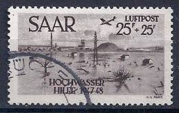 Sarre -Aide Aux Victimes D´inondations YT PA 12 Obl. / Saarland-Hochwasserhilfe Mi.Nr. 259 Gest. - Airmail