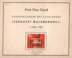 Saar - Mi-Nr 431 Ersttagskarte / First Day Card (C594) - FDC