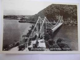 Cpsm Sao Vicente Brasil Ponte Pensil - Foto Postal Colombo  - GI01 - Otros