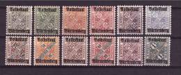 1919 WURTTEMBERG Dienstmarken Overprinted  Michel N° 258-260/70  MNH ** Absolutely Perfect - Mint