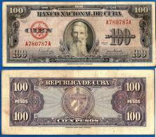 Cuba 100 Pesos 1950 Aguilera Caraibe Caribe Kuba Pesos Paypal Skrill OK! - Kuba