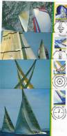 AUSTRALIA Australie 1987 America's Cup Yv 986/989 Maxi Card - Maximum Cards