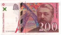 Billet 200 Francs Gustave Eiffel 1996 état NEUF [B014] - 200 F 1995-1999 ''Eiffel''