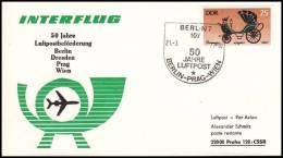 Germany GDR 1977, Airmail Cover Berlin To Praha - Briefe U. Dokumente