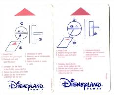 DISNEYLAND  CLES D'HOTEL   ( Lot De 2) - Disney Passports