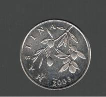 CROATIA - CROACIA -  20 Lipa 2003  KM20  - Olive Branch - MASLINA - Croatie