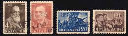Bulgarie 1948 N°Y.T. :  584 à 587 Obl. - Used Stamps
