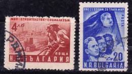 Bulgarie 1950 N°Y.T. :  654 Et 655 Obl. - Usati