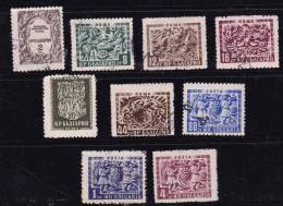 Bulgarie 1953 N°Y.T. :  732 à 740 Obl. - Used Stamps