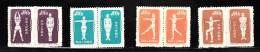 China - 8 Timbres Neufs Radio Gymnastique - 1952 - N° S40 , 38, 39, 44, 45,46, 47, 52, 53 - Neufs