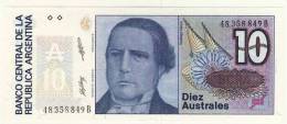 BILLET # ARGENTINE # 10 AUSTRAL  # DIEZ AUSTRAL # 1986 # SANTIAGO DERQUI - Argentinië