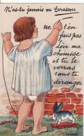 Carte Postale Système De TARASCON ( Bouche-du-Rhône ) Sous La Chemise Jeune Fille...Tirette 10 Vues - LAPIN-Fantaisie- - Tarascon