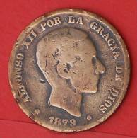 SPAIN  10  CENTIMOS  1879   KM# 675  -    (2016) - First Minting