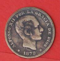 SPAIN  5  CENTIMOS  1879   KM# 674  -    (2018) - Primi Conii