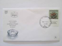 ISRAEL1983 ANTI SMOKING CAMPAIGN   FDC - Lettres & Documents