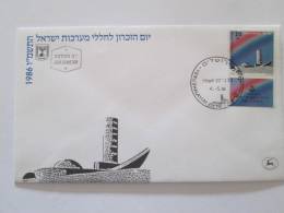 ISRAEL1986 MEMORIAL DAY FOR SOLDIERS FDC - Lettres & Documents