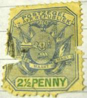 Transvaal 1896 Arms 2.5d - Used - Transvaal (1870-1909)