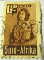 South Africa 1942 Airman 1.5d - Used - Ongebruikt