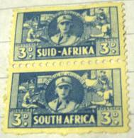 South Africa 1942 Womens Auxillary Services 3d X2 - Mint - Nuevos