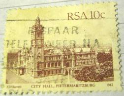 South Africa 1982 City Hall Pietermaritzburg 10c - Used - Used Stamps