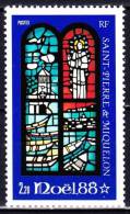 St PIERRE ET MIQUELON 1988 - Y/T N°: 496 - Noel , Vitrail - Neuf Sans Charnière - Côte 1,25 €uros - Nuovi