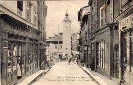 Delcampe - TREVOUX - Grande Rue Et L' Horloge - Commerces     (55009) - Trévoux