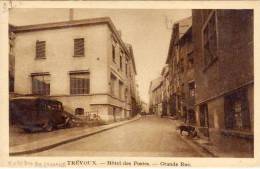 Delcampe - TREVOUX - Hotel Des Postes - Grande Rue - Autobus Du Courrier     (55011) - Trévoux