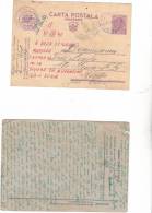 STATIONERY MILITARY PC, 1 LEI, WW2, KING MICHAEL,CENSORED MILITARY POSTAL , 1940, ROMANIA - World War 2 Letters